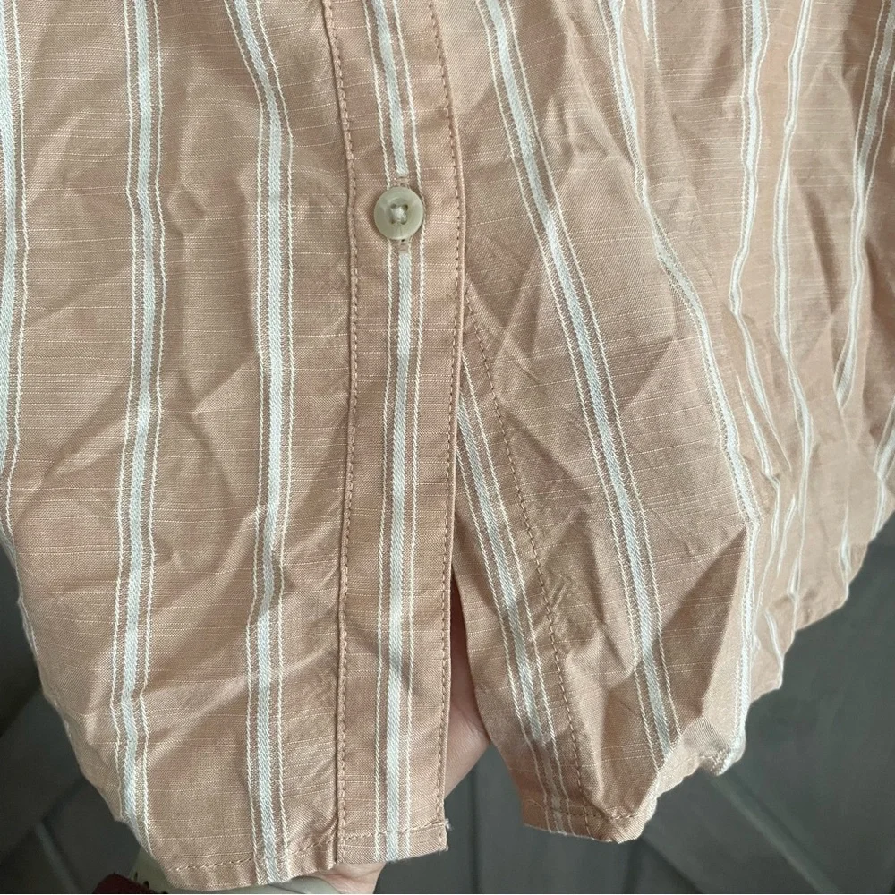 Anthropologie‎ Daily Ritual Striped Button Down Shirt Size XL - Picture 2 of 6